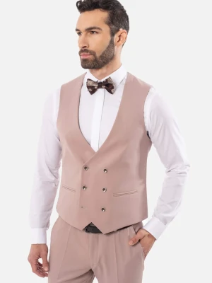 KAMIZELKA FLORES SLIM FIT RÓŻOWA DWURZĘDOWA Recman