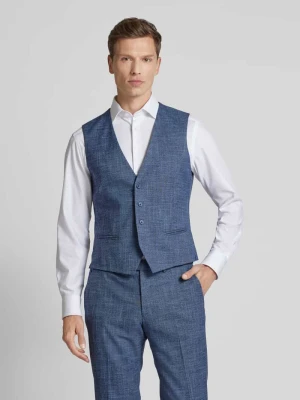 Kamizelka garniturowa o kroju slim fit z lamowanymi kieszeniami MCNEAL