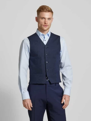 Kamizelka garniturowa o kroju slim fit z lamowanymi kieszeniami model ‘RIVIERA’ Jack & Jones Premium