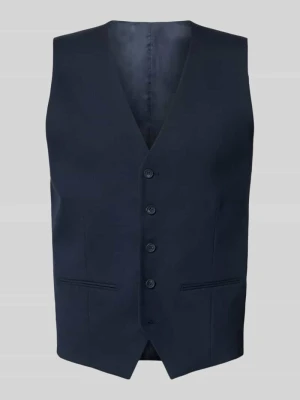kamizelka garniturowa o kroju slim fit z dodatkiem wełny model 'NEIL' Selected Niebieski
