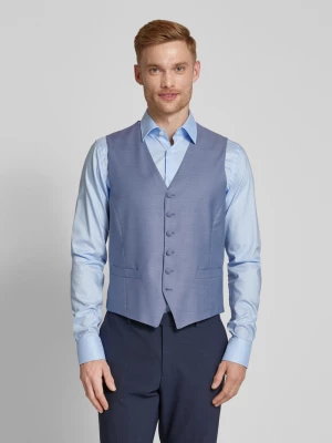 Kamizelka garniturowa o kroju slim fit z tkanym wzorem model ‘Weazer’ JOOP! Collection