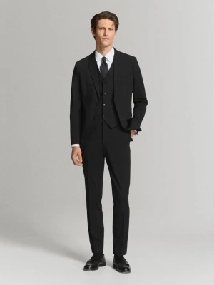 Kamizelka garniturowa Paris slim fit czarny - Mężczyzna - - MANGO MAN