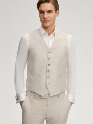 Kamizelka garniturowa Weazer w kolorze jasnobeżowym Joop