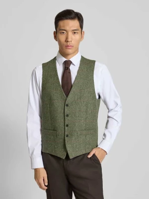 Kamizelka garniturowa z dekoltem w serek i zapięciem na guzik Roy Robson