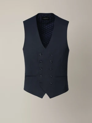 Kamizelka Granatowa Wełniana Motril Lancerto