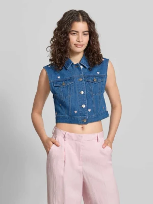 Kamizelka jeansowa o kroju regular fit z nadrukiem z motywem model 'VEGA' Only