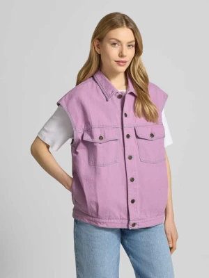 Kamizelka jeansowa z krótkimi rękawami model 'GREZBAY' American vintage