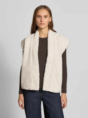 Kamizelka o kroju regular fit w stylu teddy model 'NAYA' Only Écru