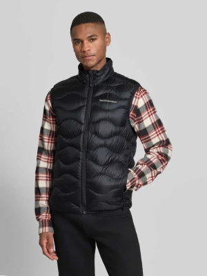 Kamizelka o kroju regular fit z czystej alcantary model ‘AZELDA’ Peak Performance