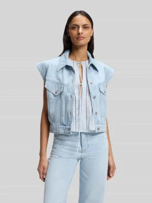 Kamizelka o kroju regular fit z czystej bawełny model 'VEST 1.0' Boss Orange