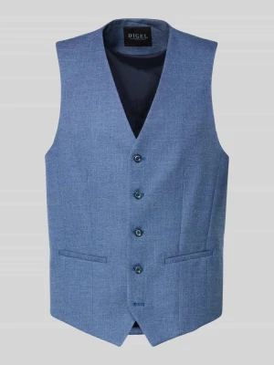 Kamizelka o kroju regular fit z dodatkiem wiskozy model 'Edgar' Digel