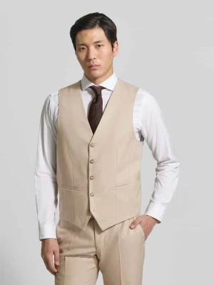 Kamizelka o kroju regular fit z dodatkiem wiskozy model 'Edgar' Digel