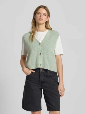 Kamizelka o kroju regular fit z dzianiny z mieszanki bawełny z dodatkiem wełny z alpaki Marc O'Polo DENIM