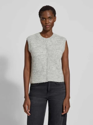 Kamizelka o kroju regular fit z dzianiny z mieszanki wełny model ‘LULU’ Selected Femme