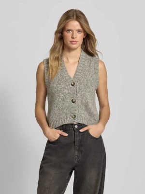 Kamizelka o kroju regular fit z dzianiny z mieszanki żywej wełny Marc O'Polo DENIM