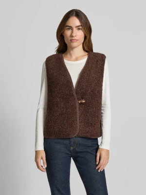 Kamizelka o kroju regular fit z futerka model ‘Gozima’ Ichi