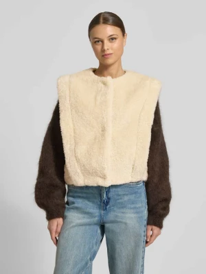 Kamizelka o kroju regular fit z imitacji futerka model ‘C_COSILA’ Boss Orange