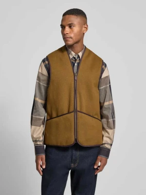 Kamizelka o kroju regular fit z imitacji futra Barbour Beżowy
