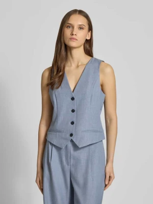 Kamizelka o kroju regular fit z jednorzędową listwą guzikową model ‘LINDA’ Only