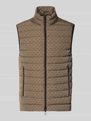kamizelka o kroju regular fit z kaczym puchem i pierzem model 'PIUMINO' Armani Exchange Beżowy