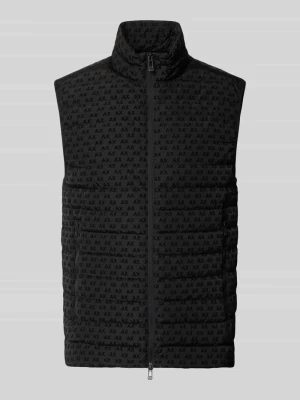 kamizelka o kroju regular fit z kaczym puchem i pierzem model 'PIUMINO' Armani Exchange Czarny