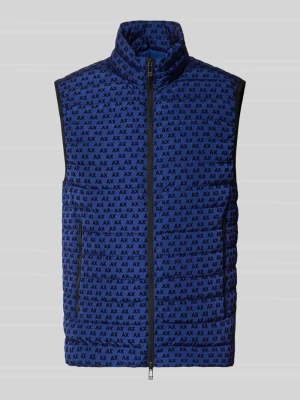 kamizelka o kroju regular fit z kaczym puchem i pierzem model 'PIUMINO' Armani Exchange Królewski niebieski