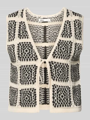 kamizelka o kroju regular fit z mieszanki bawełny model 'LOA' Only