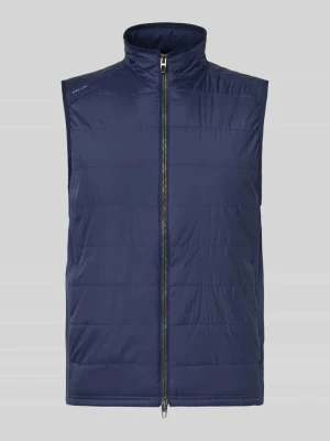 kamizelka o kroju regular fit z mieszanki modalu z dodatkiem wełny model 'PERFORMANCE' Polo Ralph Lauren Granatowy