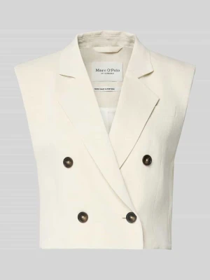 Kamizelka o kroju regular fit z mieszanki wiskozy i lnu Marc O'Polo