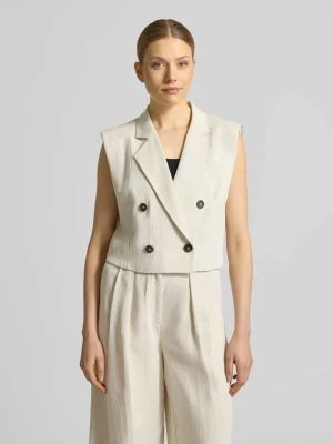 Kamizelka o kroju regular fit z mieszanki wiskozy i lnu Marc O'Polo