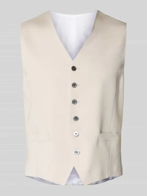 Kamizelka o kroju regular fit z mieszanki wiskozy z dekoltem w serek JOOP! Collection