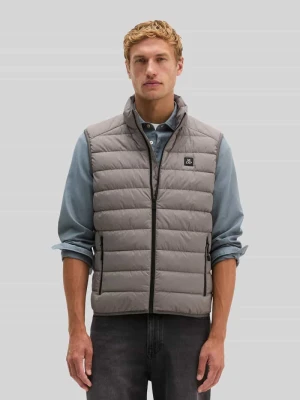 kamizelka o kroju regular fit z naszywką z logo Marc O'Polo Jasnoszary