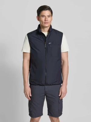 Kamizelka o kroju regular fit z ocieplaną stójką camel active