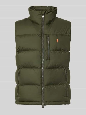 kamizelka o kroju regular fit z wyhaftowanym logo Polo Ralph Lauren Oliwkowy