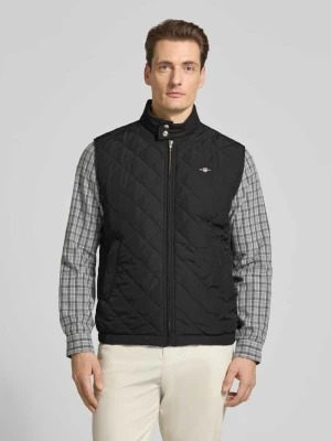 Kamizelka o kroju regular fit ze stójką i pikowaniem Gant