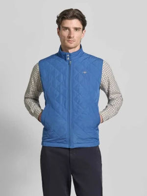 Kamizelka o kroju regular fit ze stójką w efekcie pikowania Gant