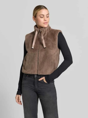 kamizelka o kroju regular fit ze sztucznego futra Monari