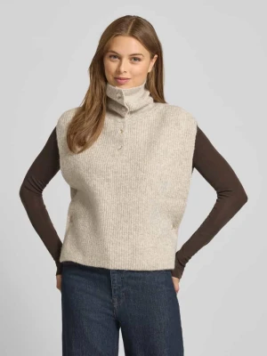 Kamizelka o kroju relaxed fit z imitacji dzianiny model ‘Tristiana’ MbyM