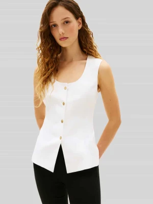 Kamizelka o kroju slim fit z mieszanki lnu Tommy Hilfiger