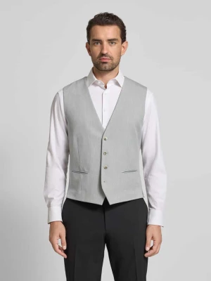 Kamizelka o kroju slim fit ze wzorem na całej powierzchni MCNEAL Jasnoszary