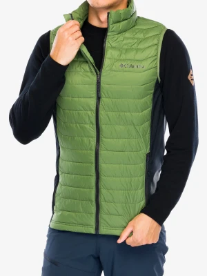 Kamizelka ocieplana Columbia Powder Pass Vest - canteen/black