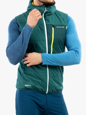 Kamizelka Ortovox Swisswool Piz Duan Vest - pacific green