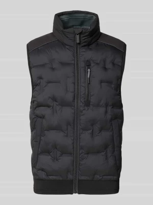 kamizelka outdoorowa o kroju regular fit z elementami odblaskowymi Tom Tailor Czarny