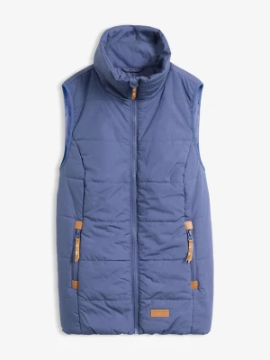 Kamizelka outdoorowa ze stójką BonPrix niebieski