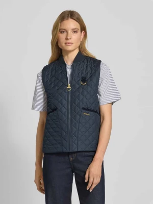 Kamizelka pikowana o kroju regular fit z aplikacją z logo Barbour