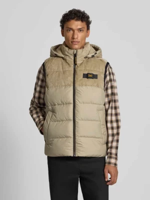 Kamizelka pikowana o kroju regular fit z aplikacją z logo model ‘Gobbler’ PME Legend