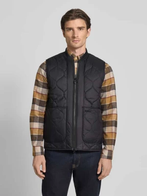 Kamizelka pikowana o kroju regular fit z dwustronnym zamkiem błyskawicznym Barbour