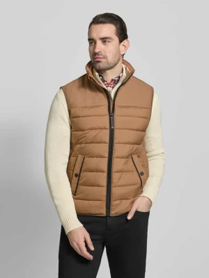 Kamizelka pikowana z wodoodpornego materiału, krój regular fit Tom Tailor