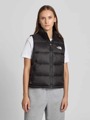 kamizelka pikowana o kroju regular fit z wyhaftowanym logo model 'HYDRENALITE DOWN A-LINE' The North Face Czarny