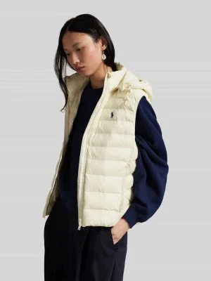 Kamizelka pikowana o kroju regular fit z wyhaftowanym logo Polo Ralph Lauren